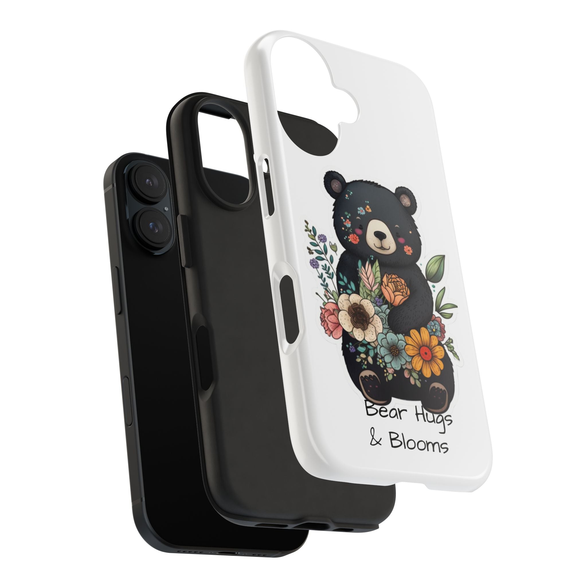 Bear Hugs & Blooms - Tough Case for iPhone 14, 15, 16 - Spruced Roost