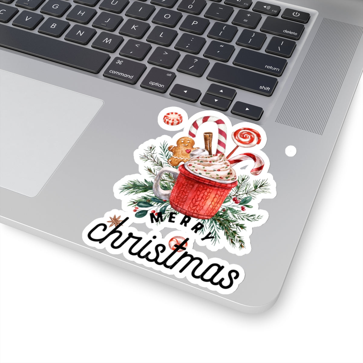 Christmas Cheer Merry Christmas Kiss-Cut Stickers