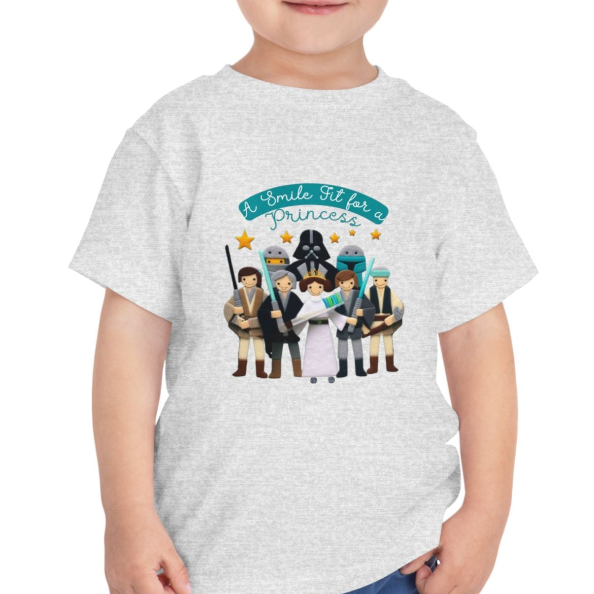 Star Warz - Smile fit for a Princess T-Shirt - 2T, 3T, 4T, 5T