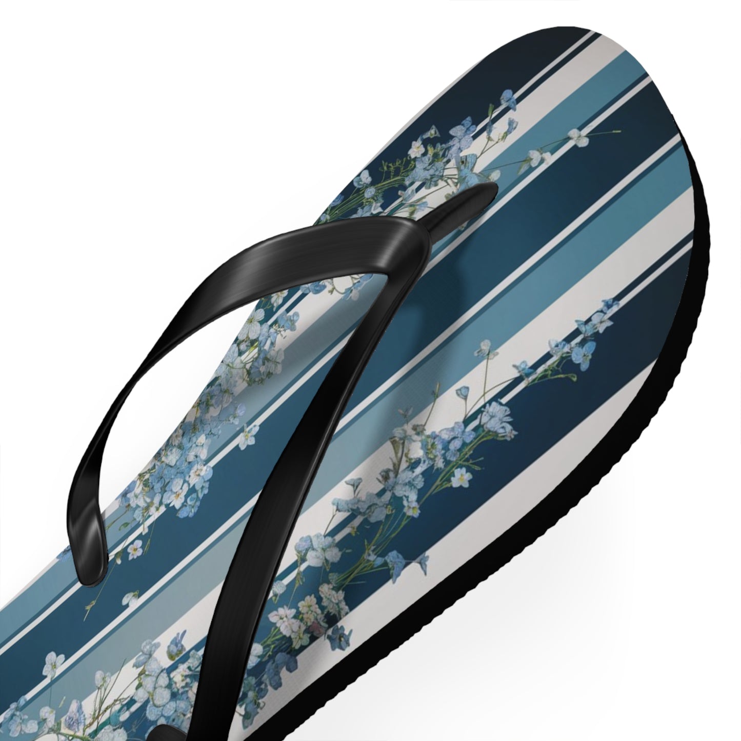 Forget me Not Striped Flip Flops