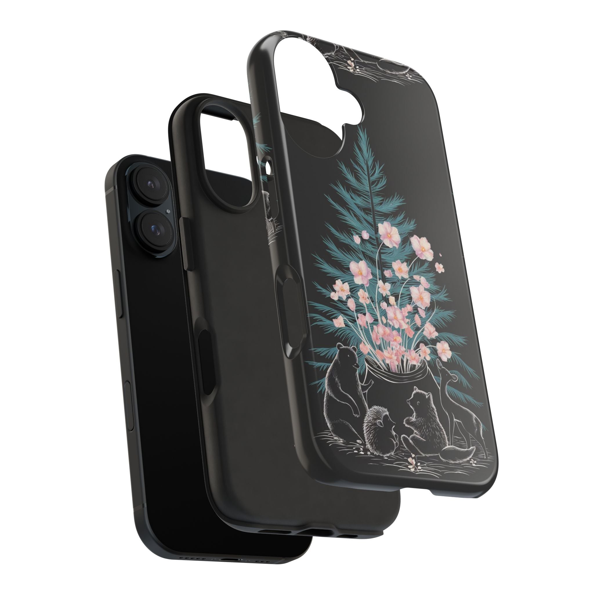 Campfire Woodland Friends - Tough Case for iPhone 14, 15, 16 - Spruced Roost