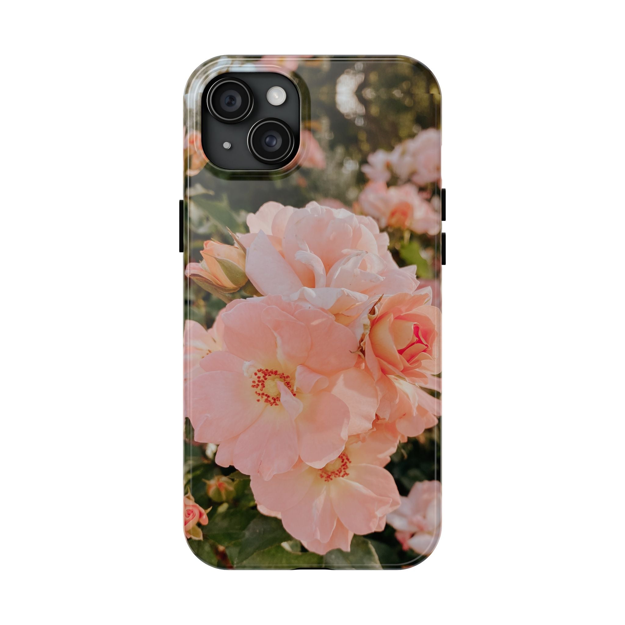 Blush Hollyhocks - Tough Case for iPhone 14, 15, 16