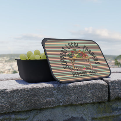 Support Local Farmers - PLA Bento Box with Band and Utensils