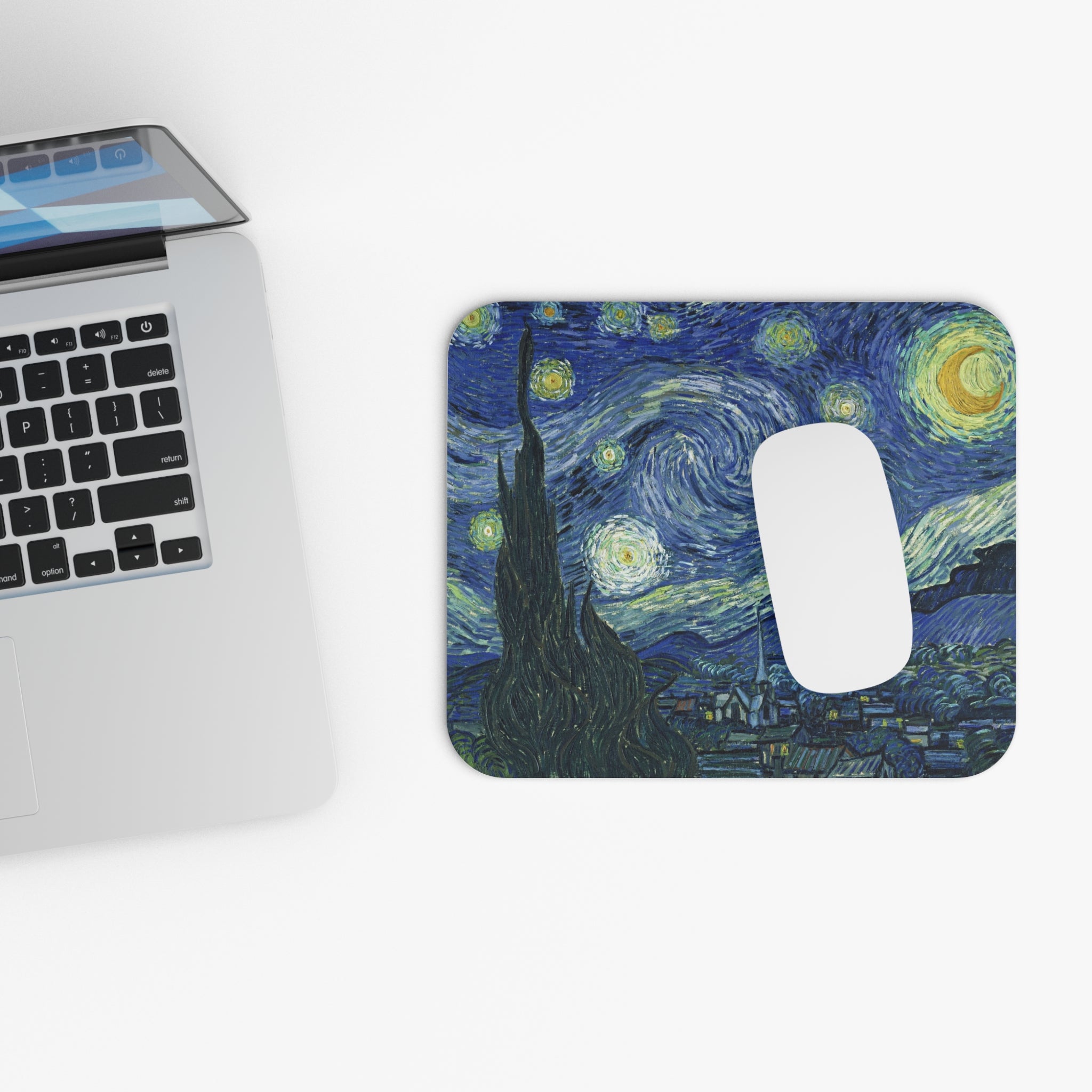 The Starry Night Van Gogh Mouse Pad (Rectangle) - Spruced Roost