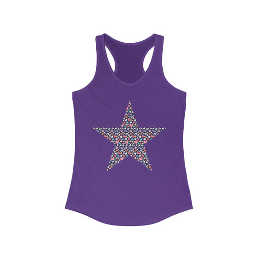 Up-Hearted Women's Ideal Star Racerback Tank