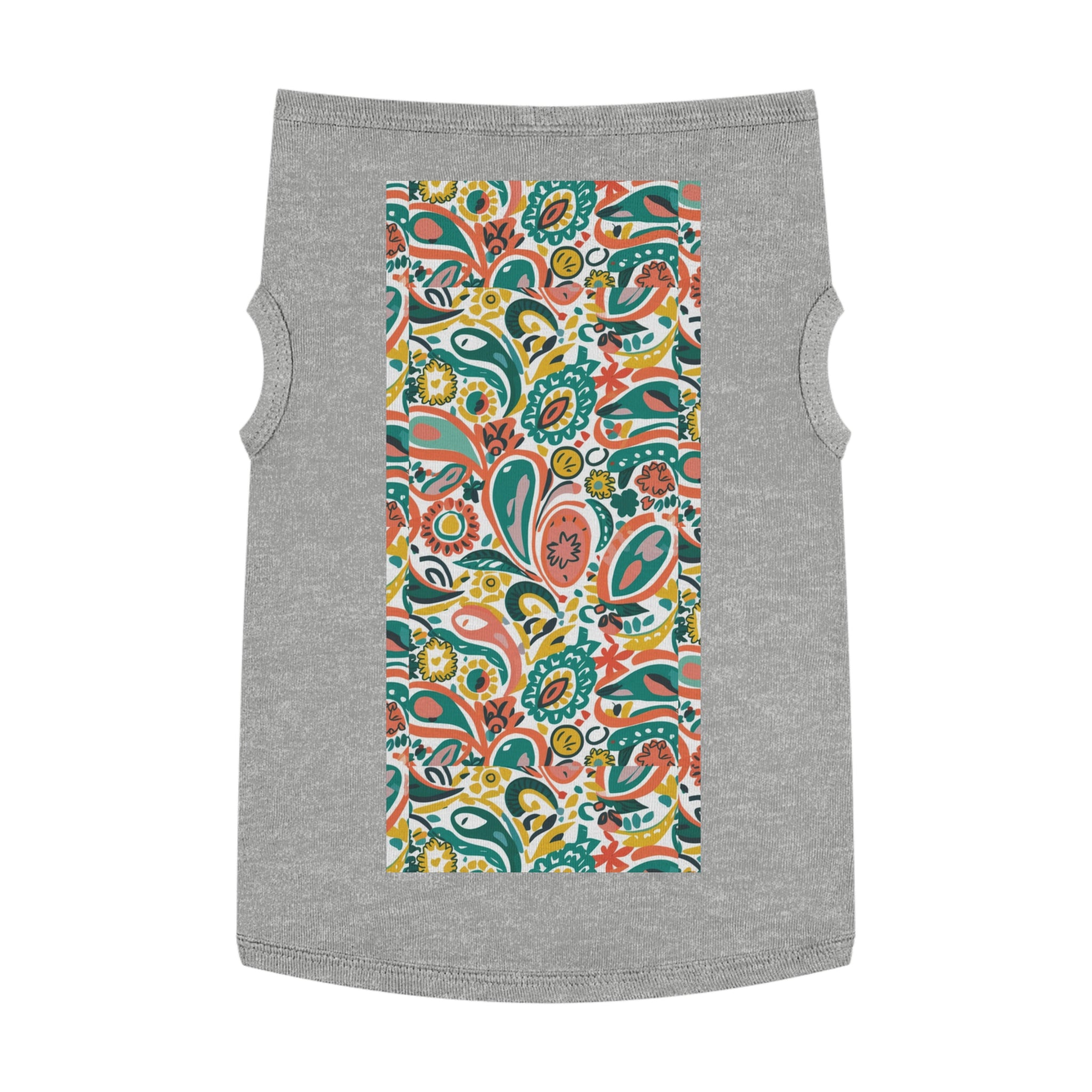 Paisley Persimmon - Pet Tank Top