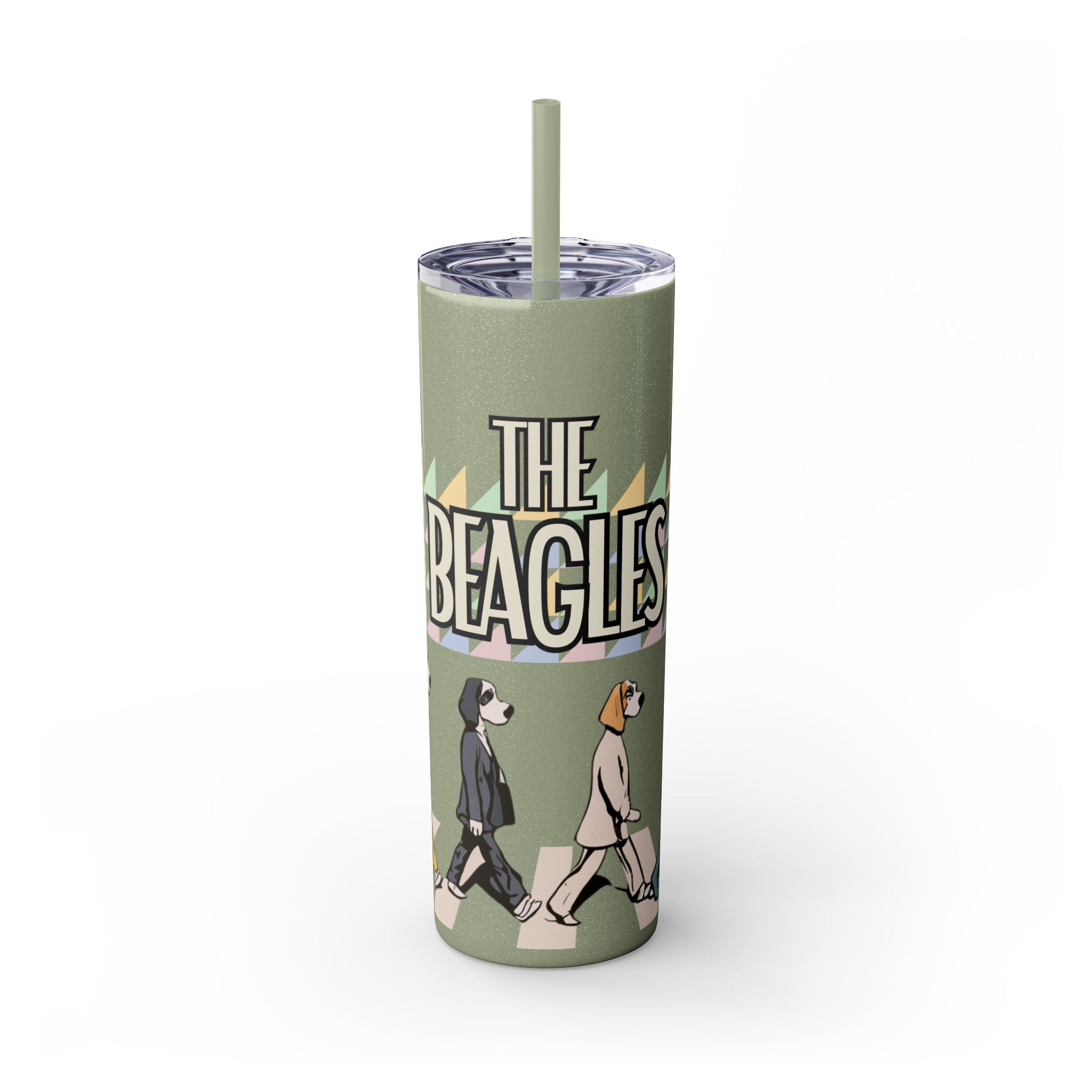 The Beagles - Skinny Tumbler with Straw, 20oz