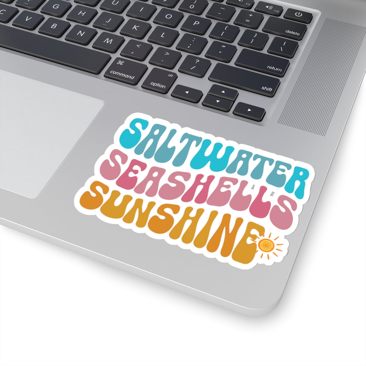 Saltwater Seashells Sunshine Kiss-Cut Stickers