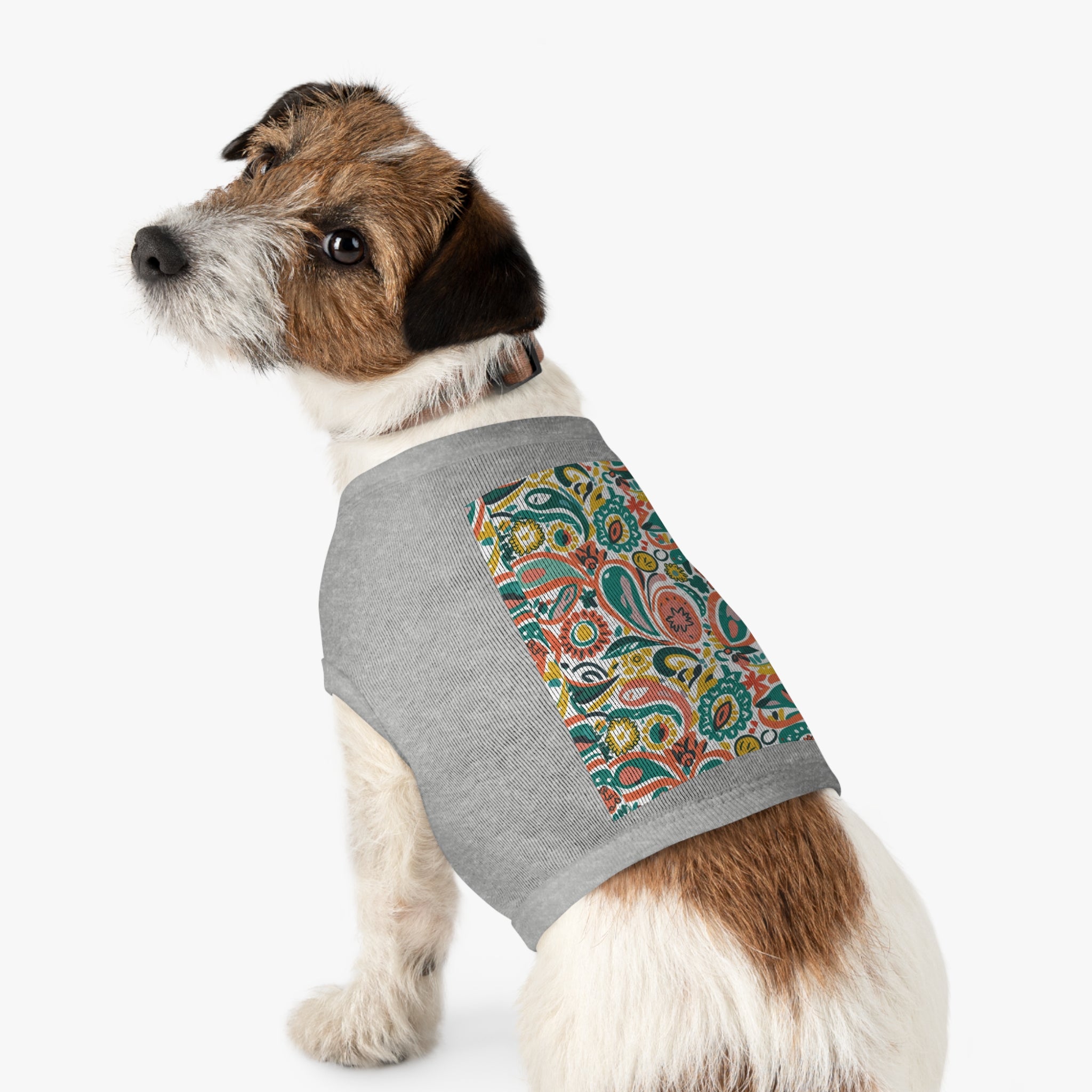 Paisley Persimmon - Pet Tank Top