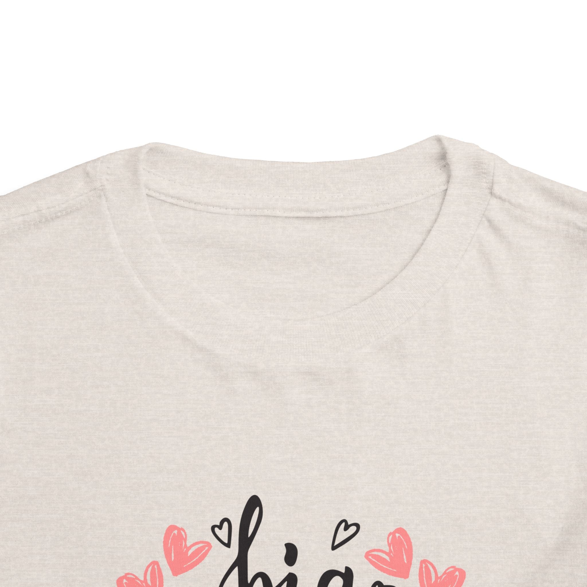 Big Sister Hearts - Toddler Tee with Heart Design