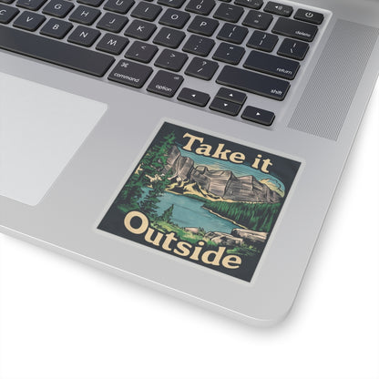 Take It Outside Outdoorsy Kiss-Cut Stickers