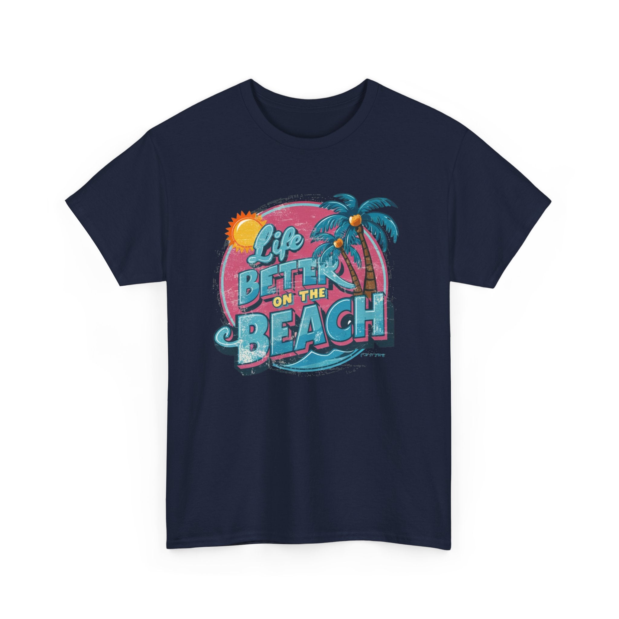 Life is Better at the Beach - Unisex Heavy Cotton Tee - Spruced Roost