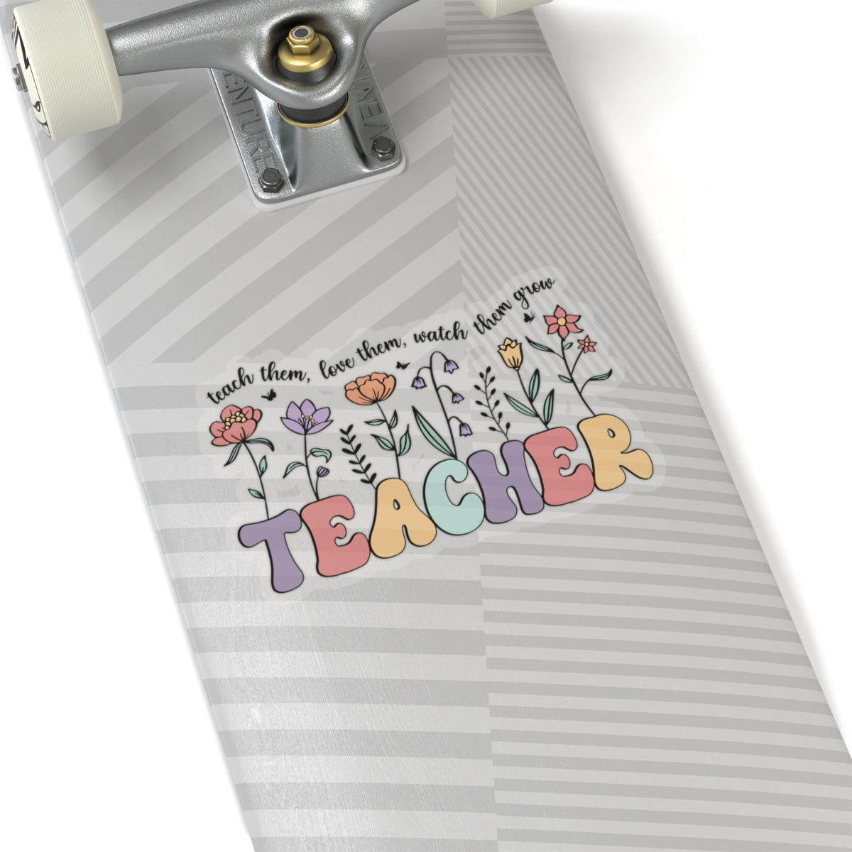 Teacher Flowers Students Kiss-Cut Stickers