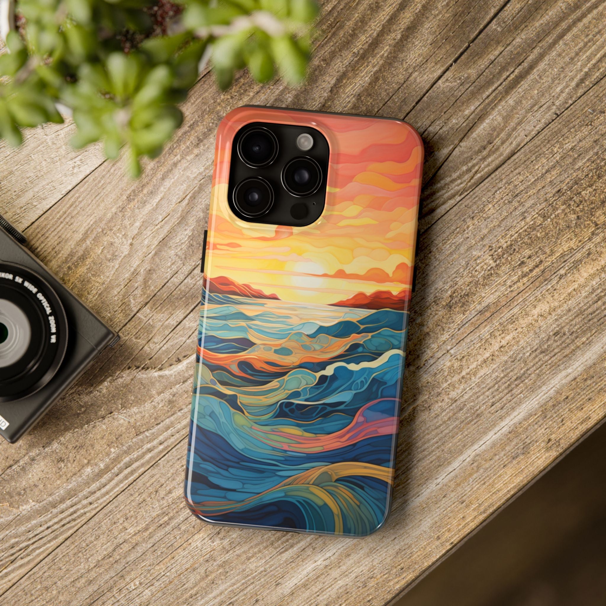 Sunset Swell - Tough Case for iPhone 14, 15, 16