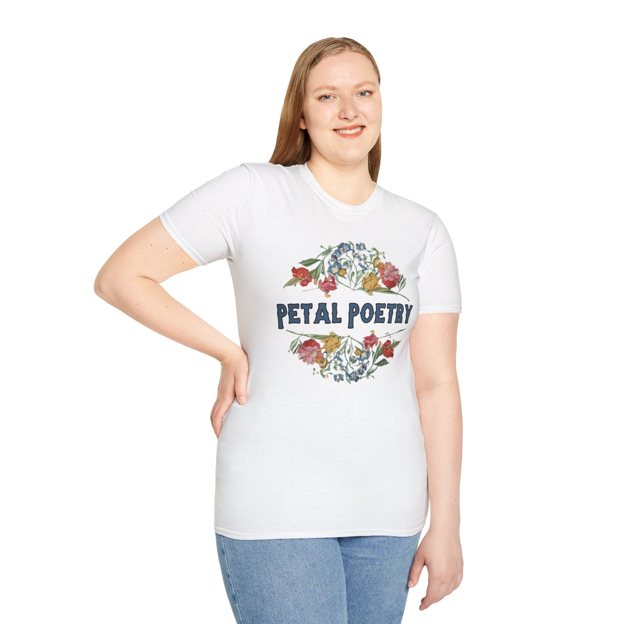 Petal Poetry Unisex Softstyle T-Shirt - S-3XL - Spruced Roost