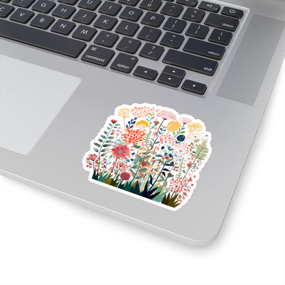 Wildflowers Blooming Kiss-Cut Stickers