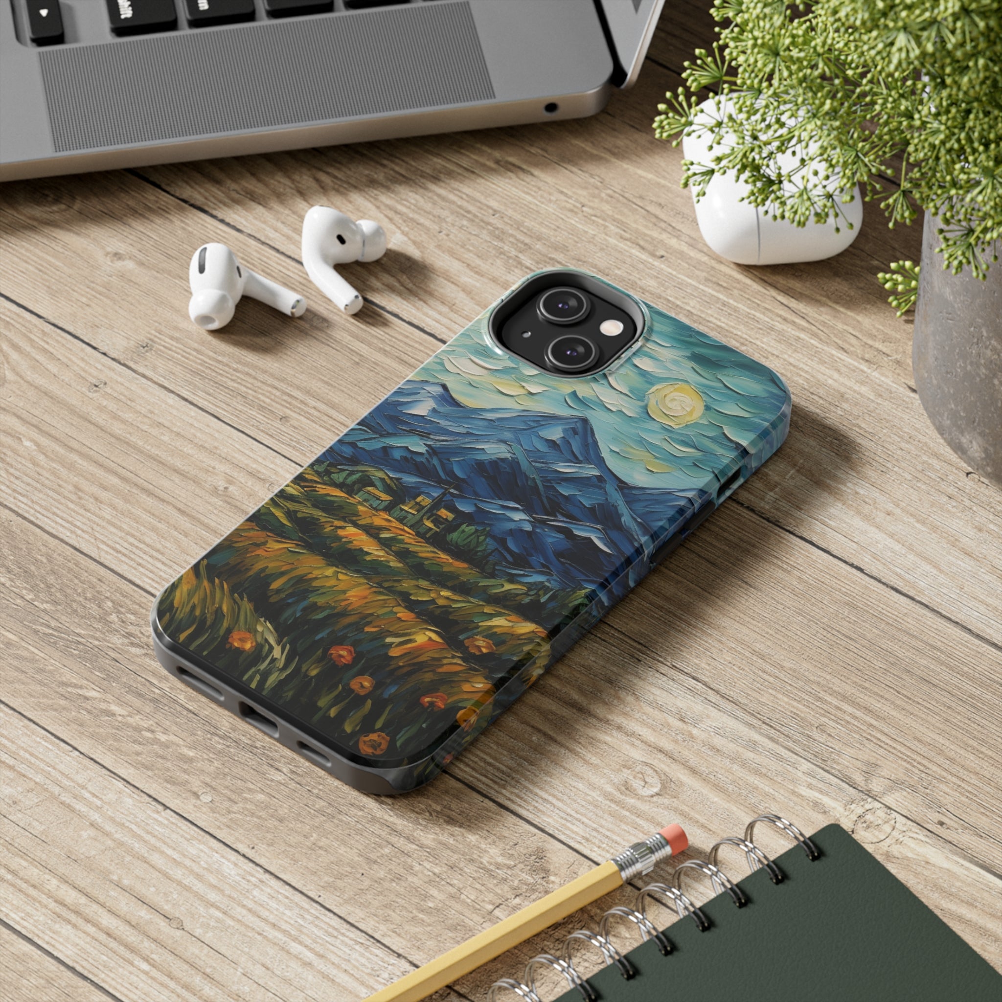 Moonlit Mountains - iPhone Tough Cases