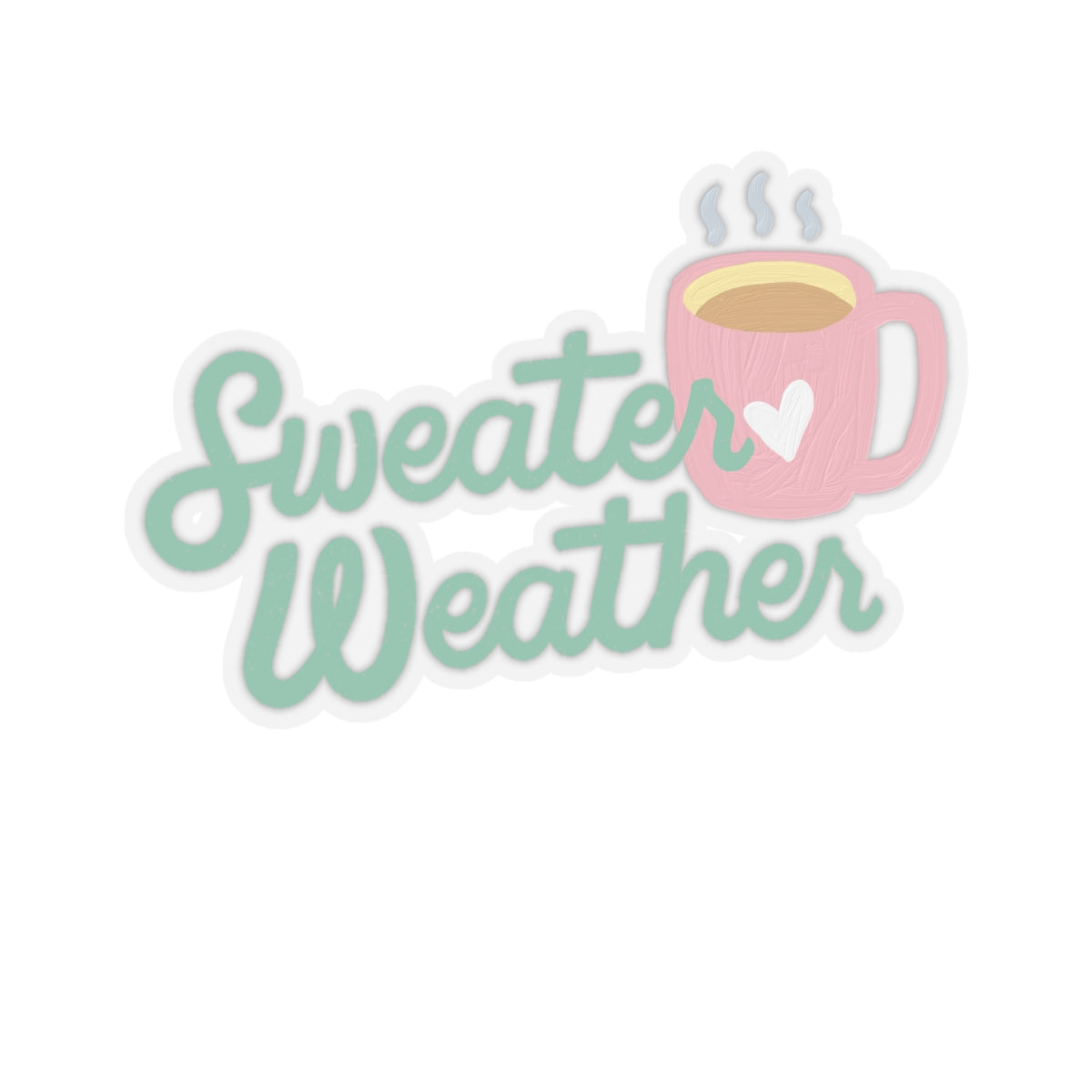 Sweater Weather Kiss-Cut Stickers