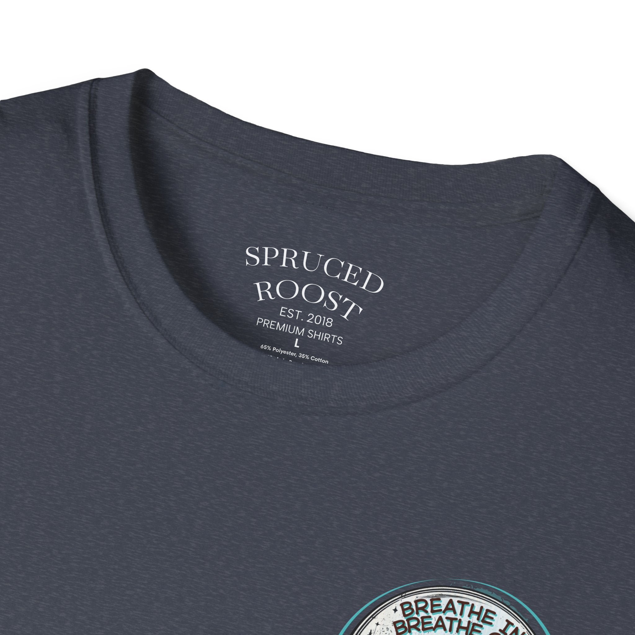 Breathe In,  Breathe Out - Women's Unisex Sized Crew Graphic T-Shirt