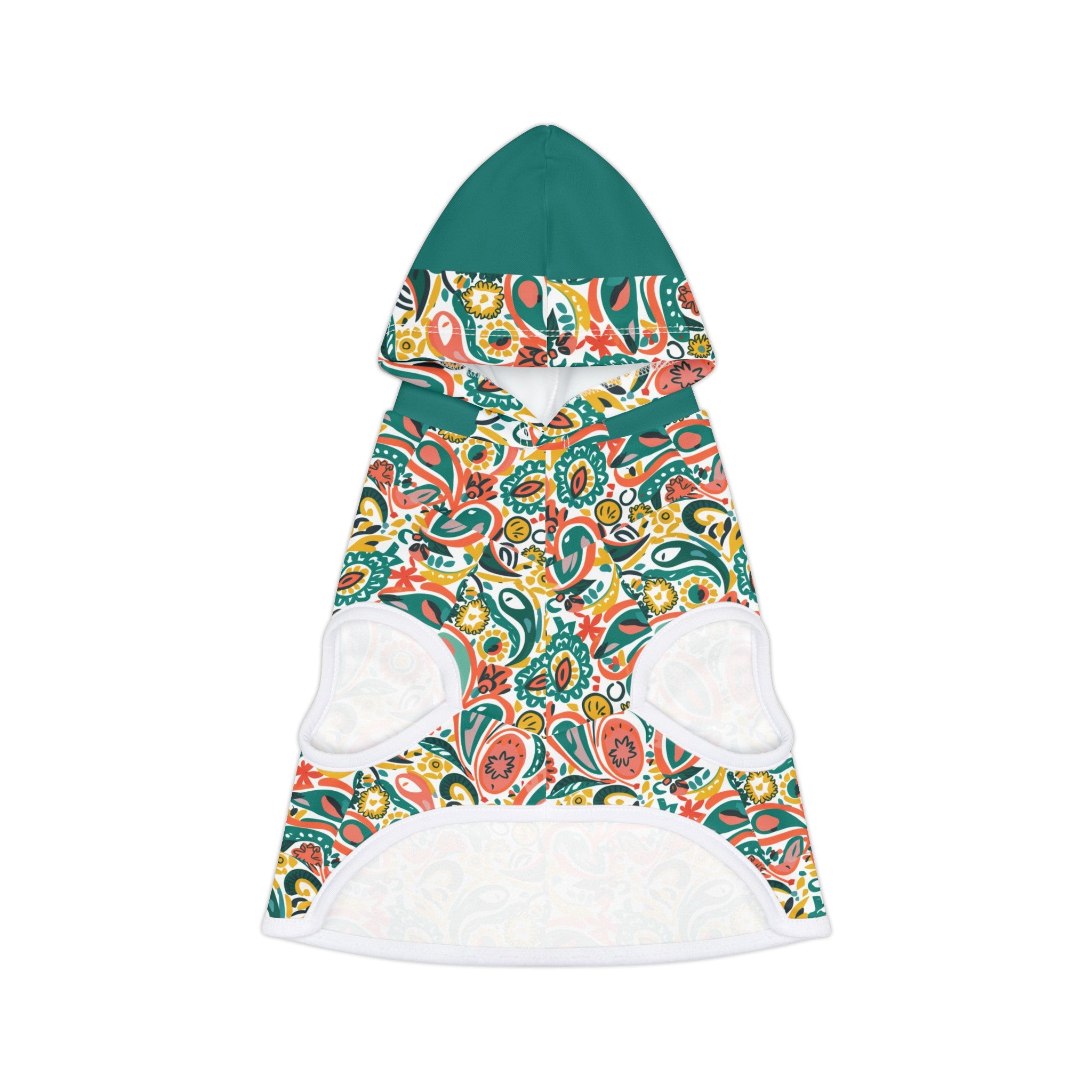 Paisley Persimmon Pet Hoodie