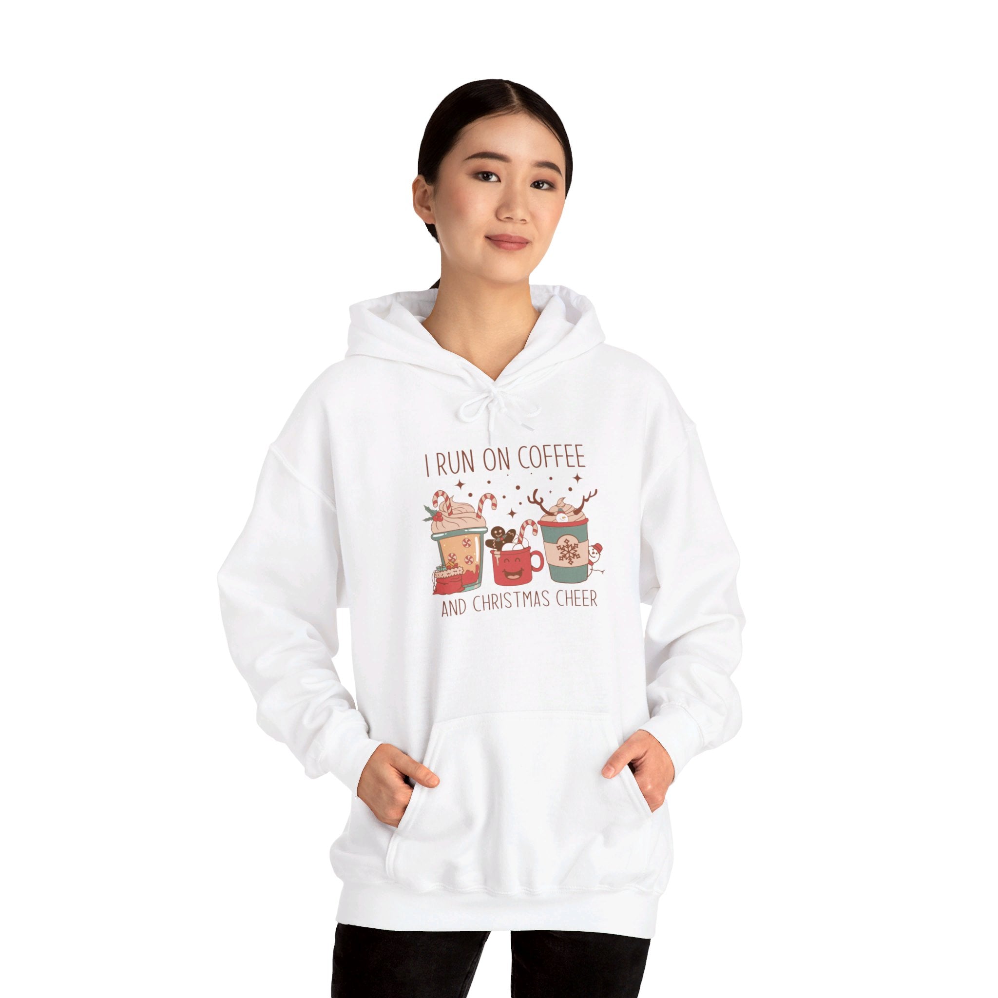 I run on Coffee - Unisex Heavy Blend™ Hooded Sweatshirt - Spruced Roost