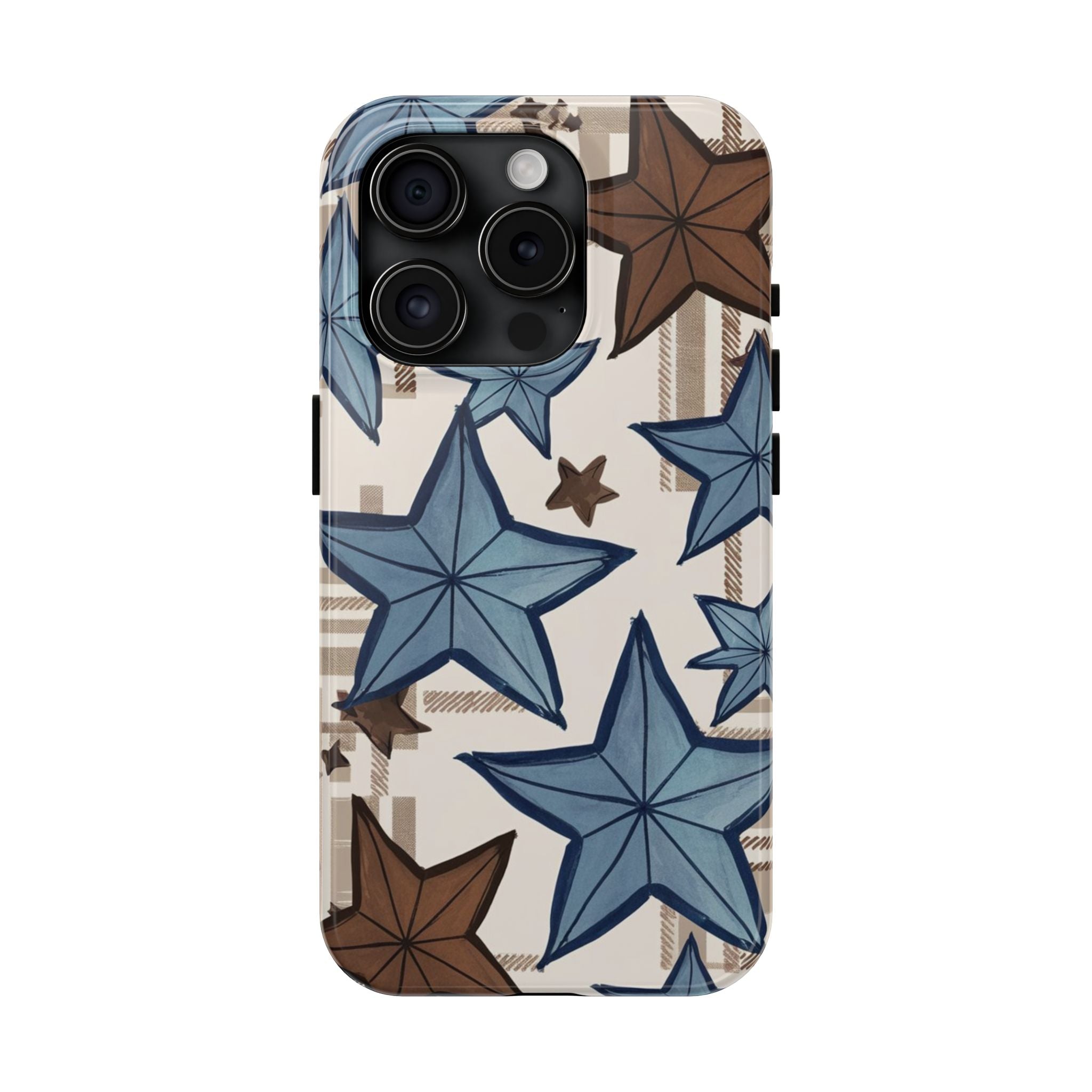 Plaid Stars - Tough Case for iPhone 14, 15, 16 - Spruced Roost