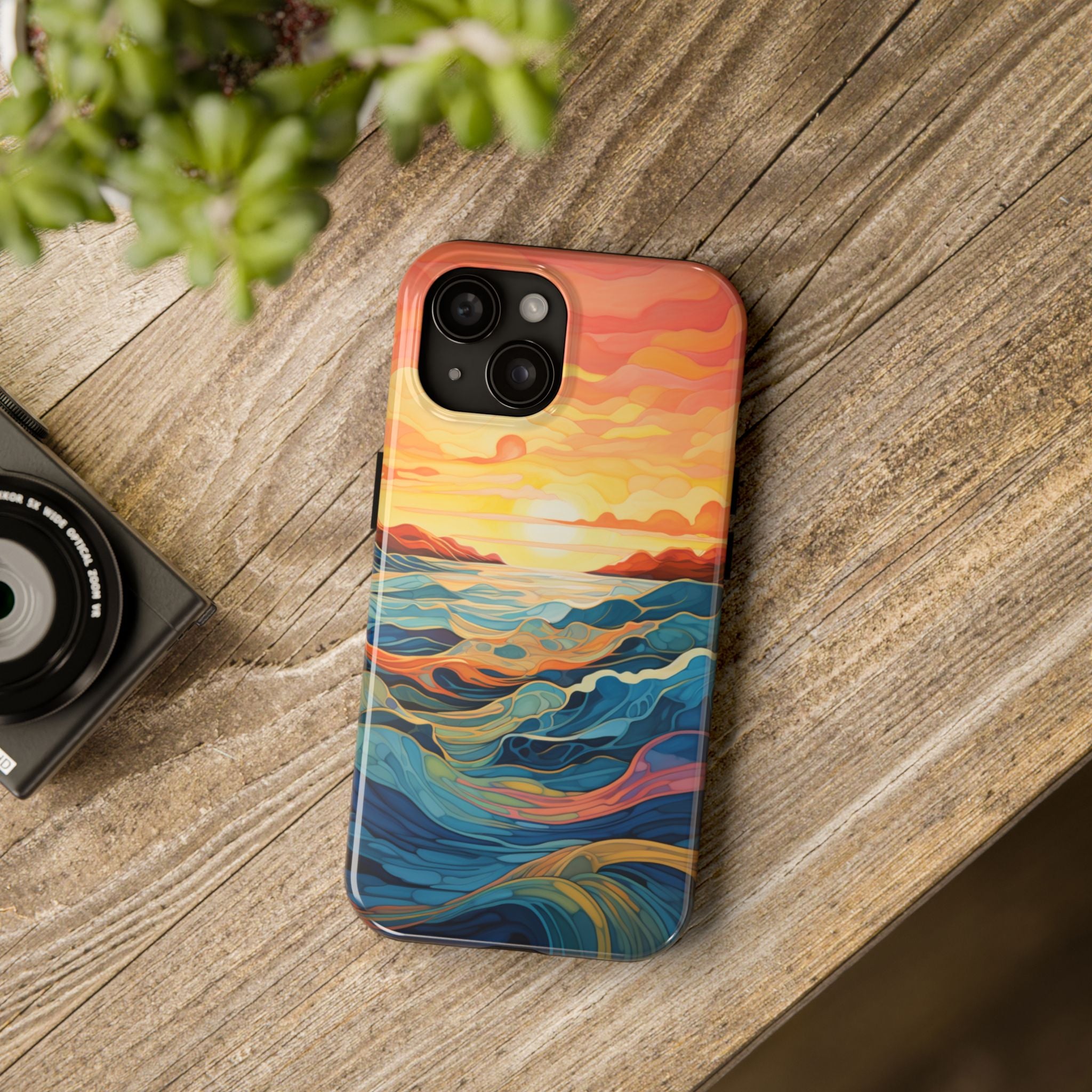 Sunset Swell - Tough Case for iPhone 14, 15, 16