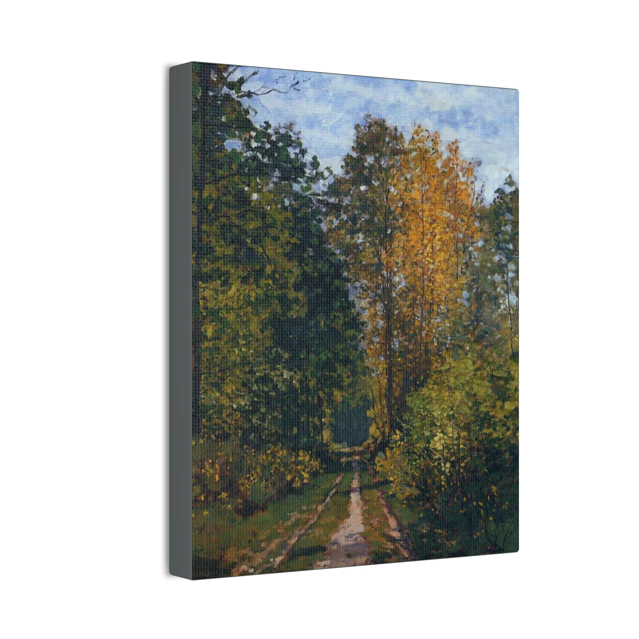 Wooded Path 1865 - Claude Monet - Canvas Stretched, 0.75"