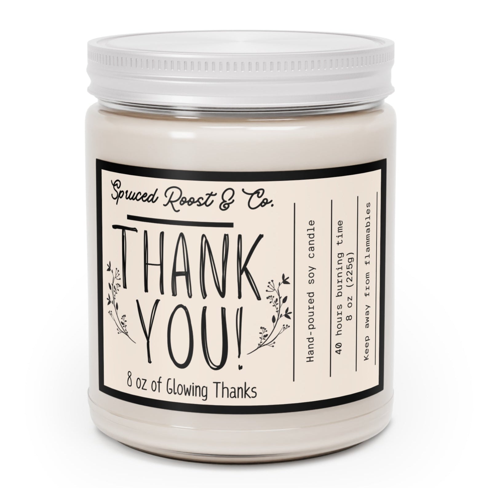 Thank You Scented Candles, 9oz