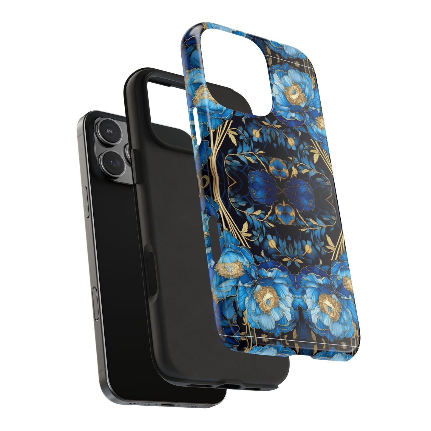 Blue Peony - Tough Case for iPhone 14, 15, 16