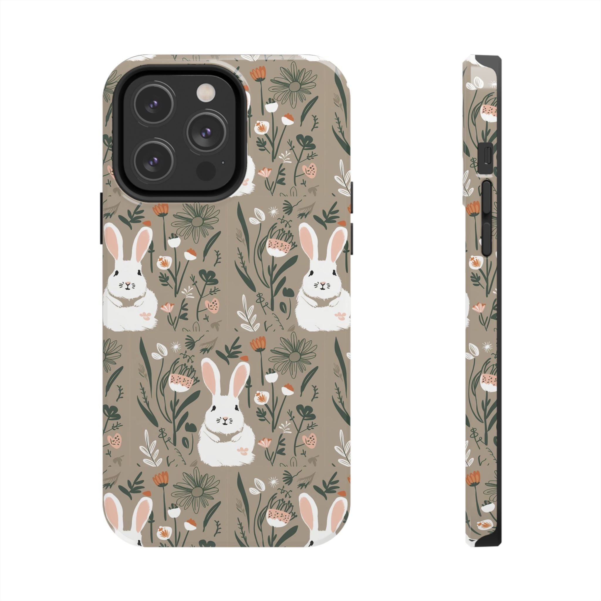 Felt Cotton Tails - Tough Case for iPhone 14, 15, 16 - Spruced Roost