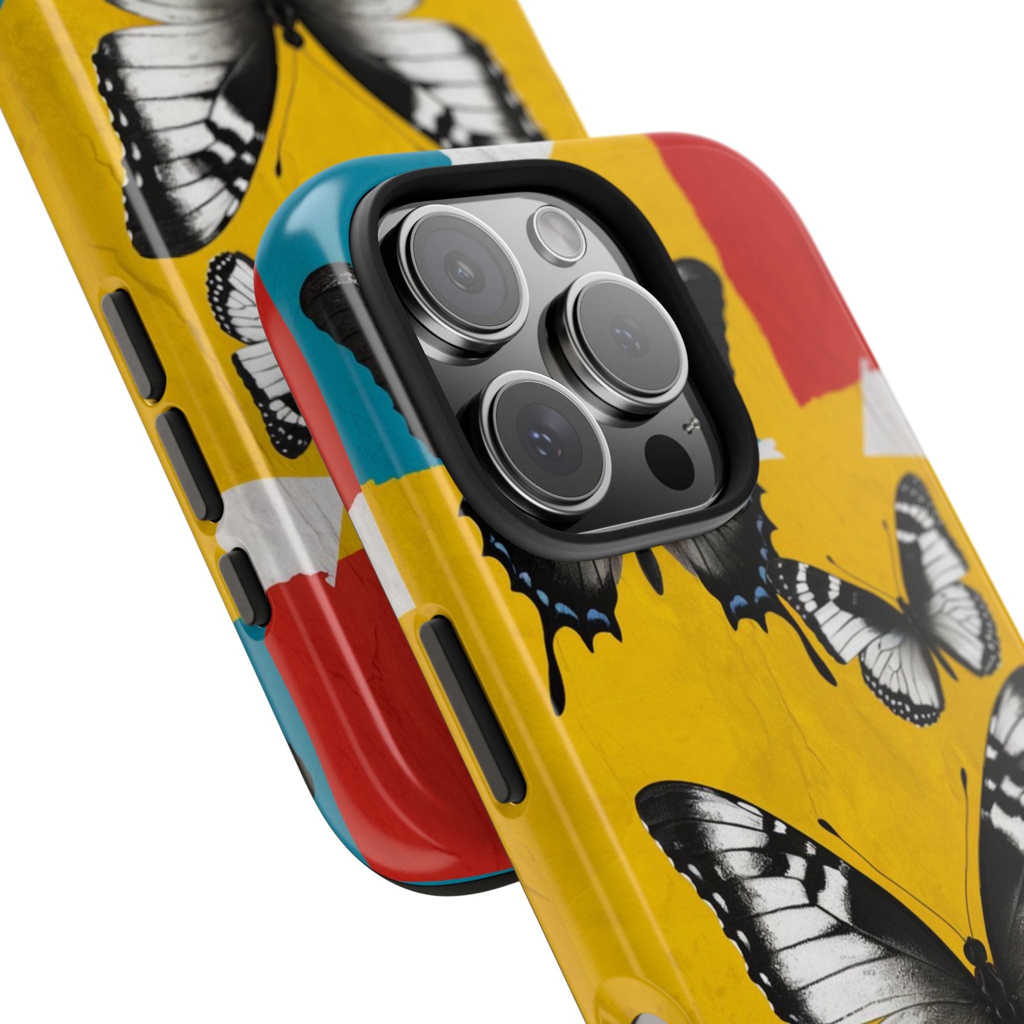 Abstract Gerber and Butterfly -  Tough Case for iPhone 14, 15, 16 - Spruced Roost