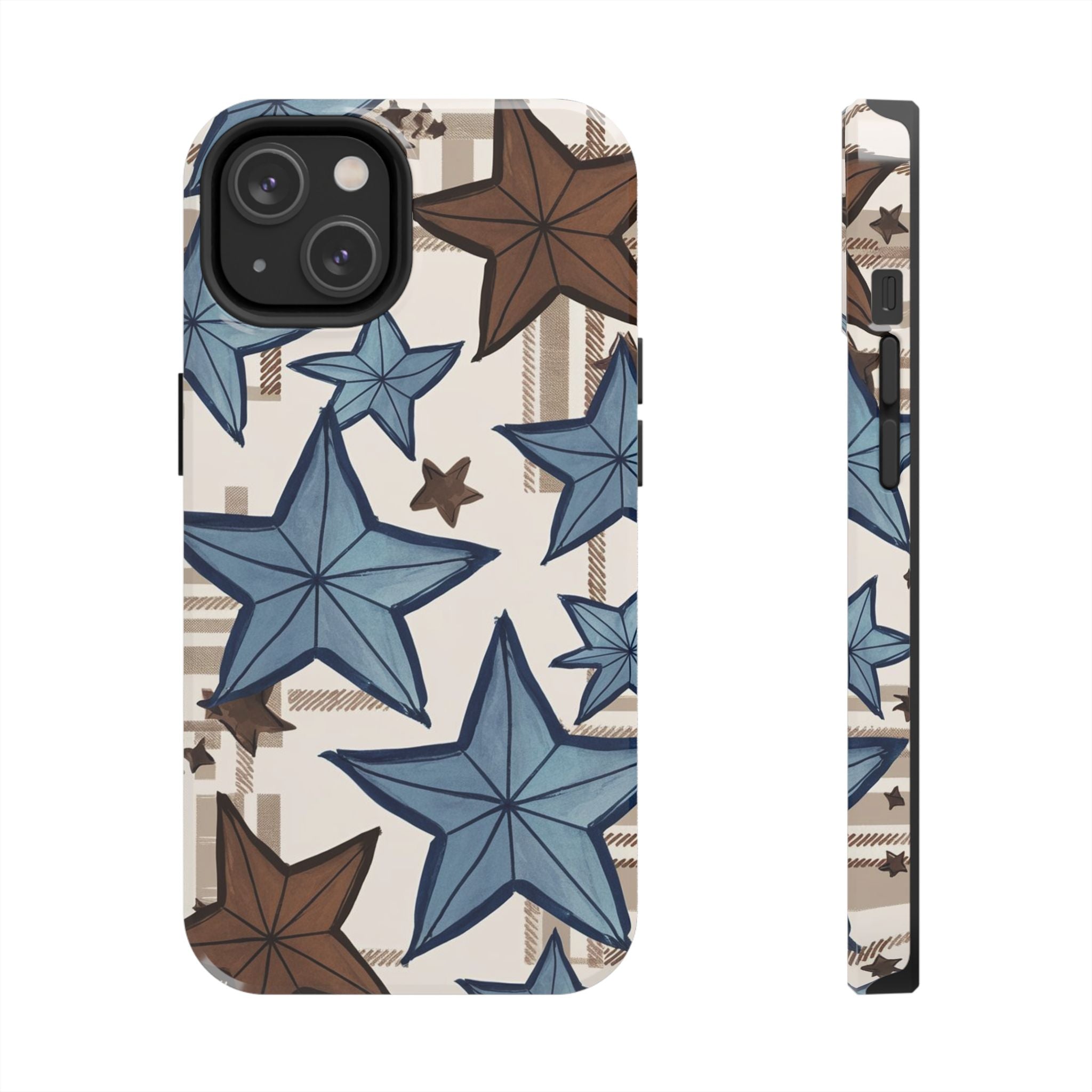Plaid Stars - Tough Case for iPhone 14, 15, 16 - Spruced Roost