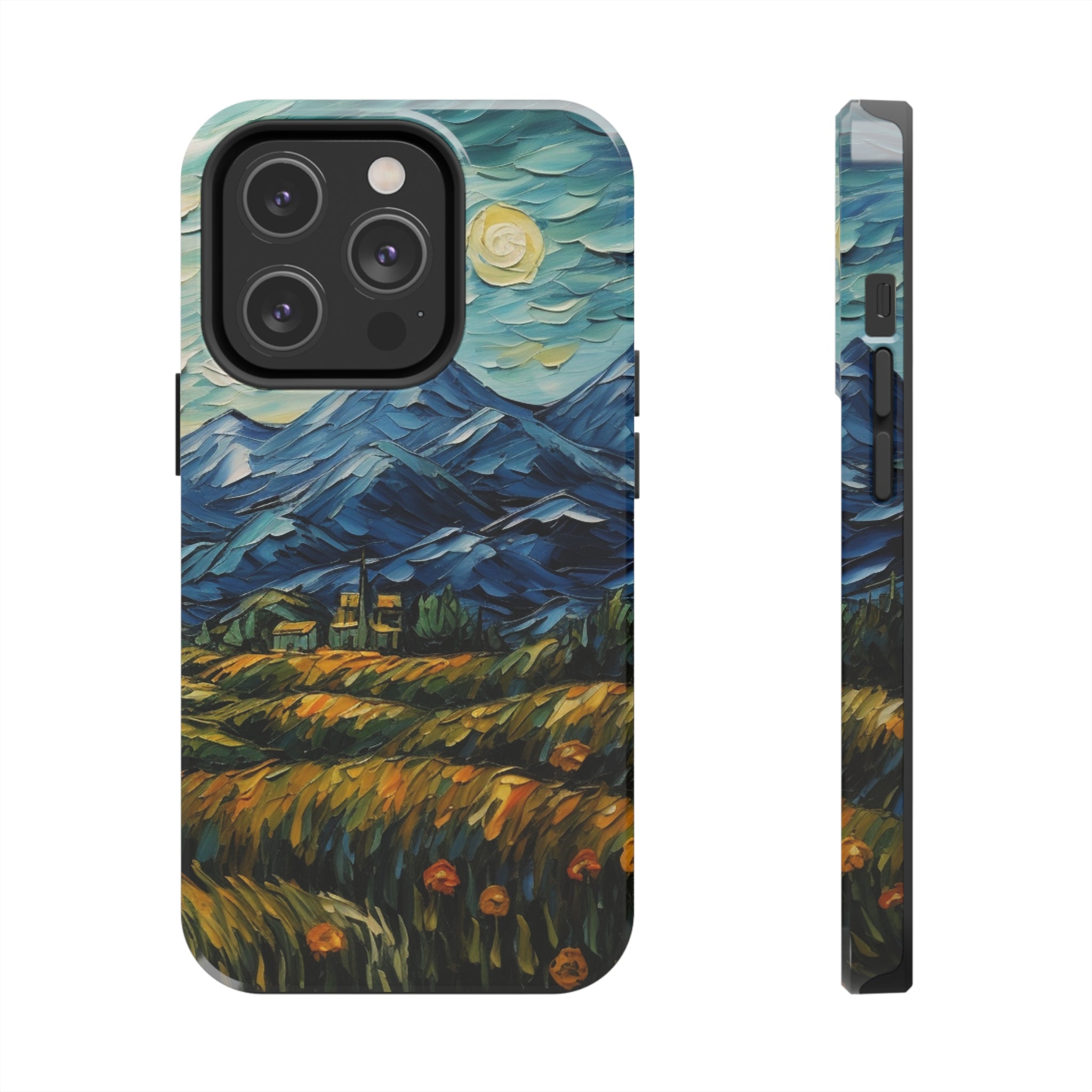 Moonlit Mountains - iPhone Tough Cases