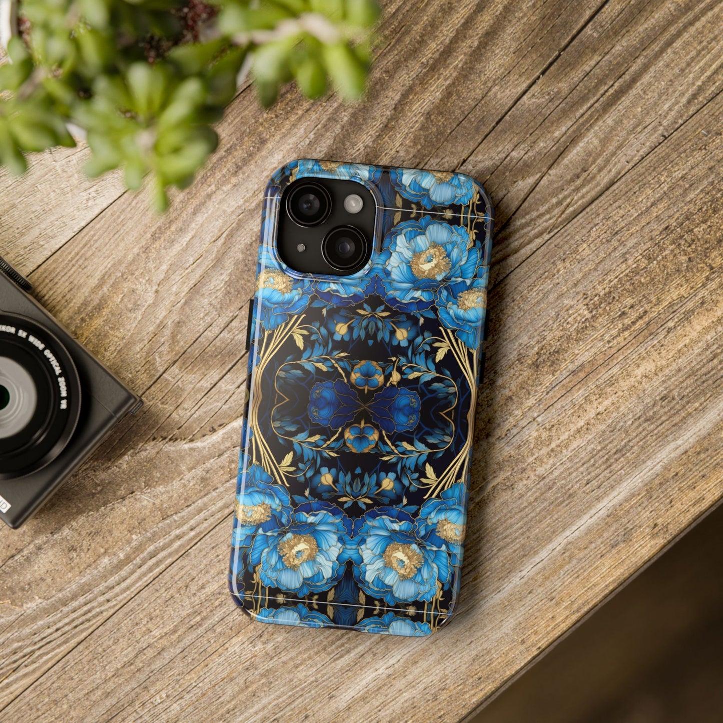 Blue Peony - Tough Case for iPhone 14, 15, 16