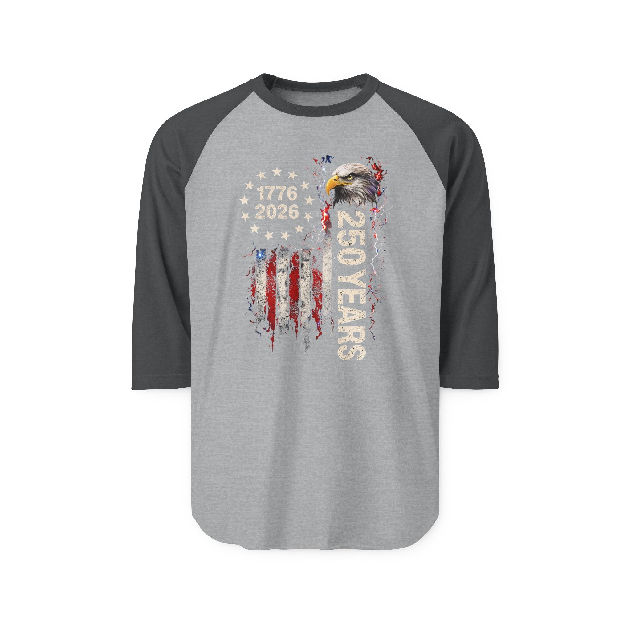 Patriot Wear Unisex ~ 250 Years 1776-2026 Eagle Raglan Shirt