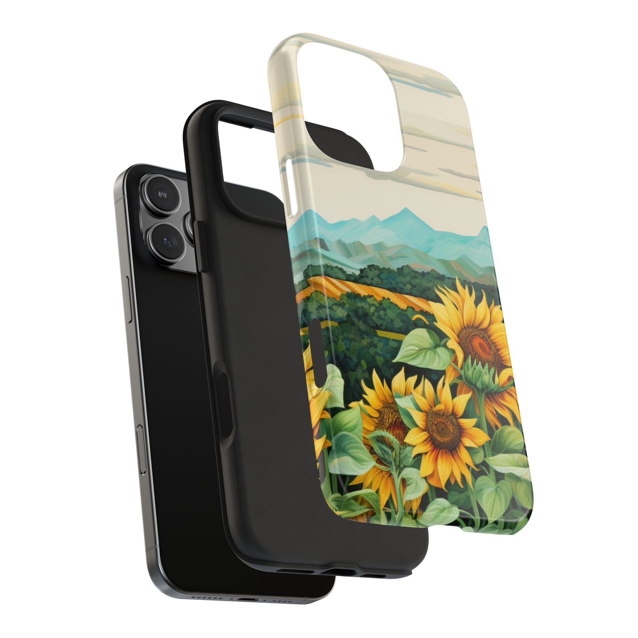 Mountain View Sunflowers  - Tough Case for iPhone 14, 15, 16
