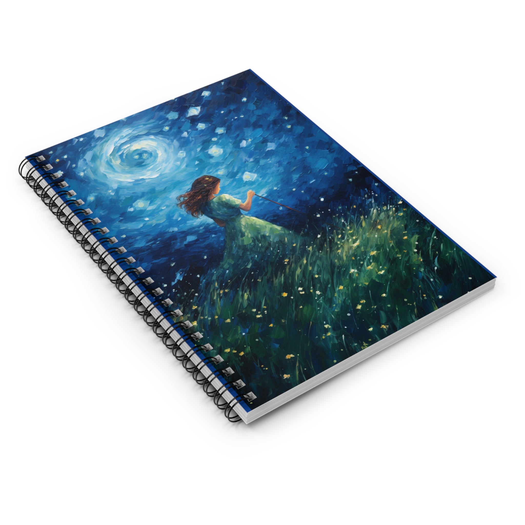 Starry Skies - Spiral Notebook - Ruled Line - Spruced Roost