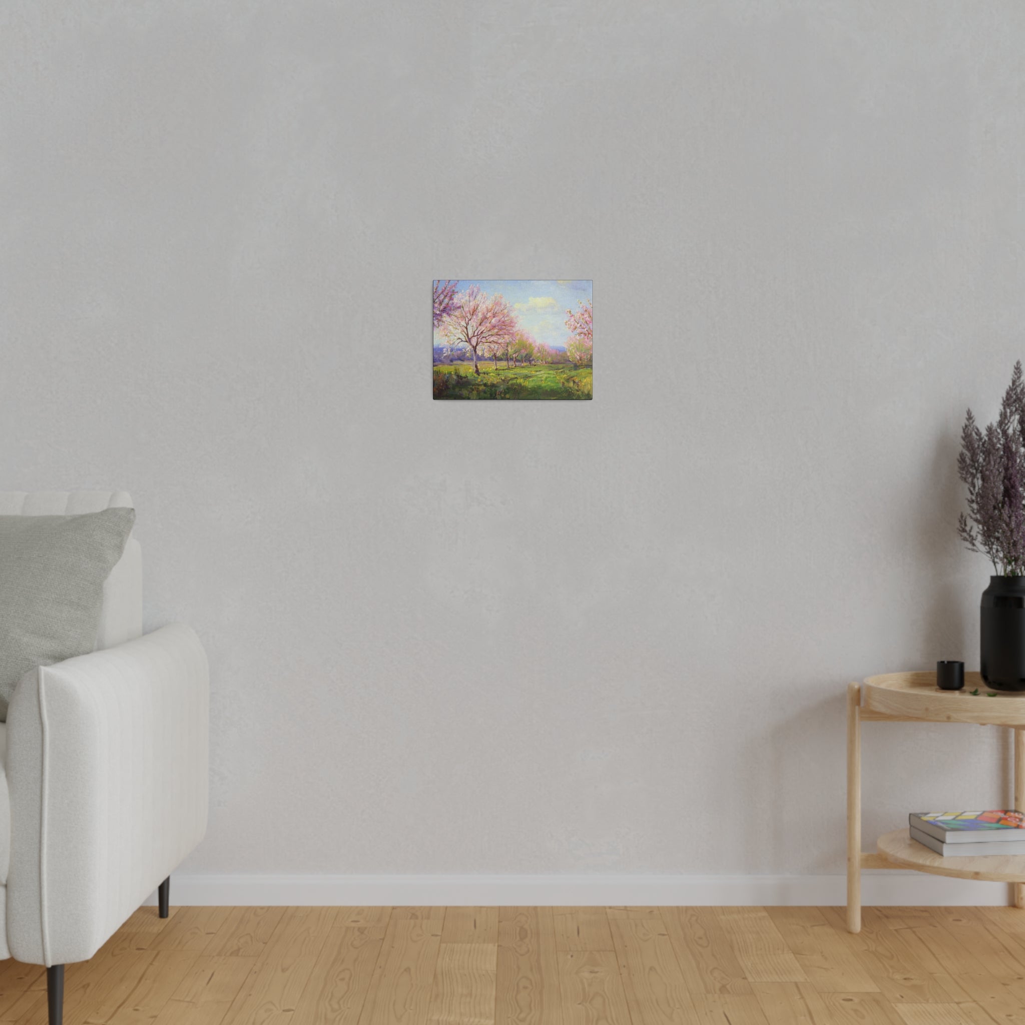 Peach Orchard on Mavericks Farm - Julian Onderdonk - Matte Canvas, Stretched, 0.75" - Spruced Roost