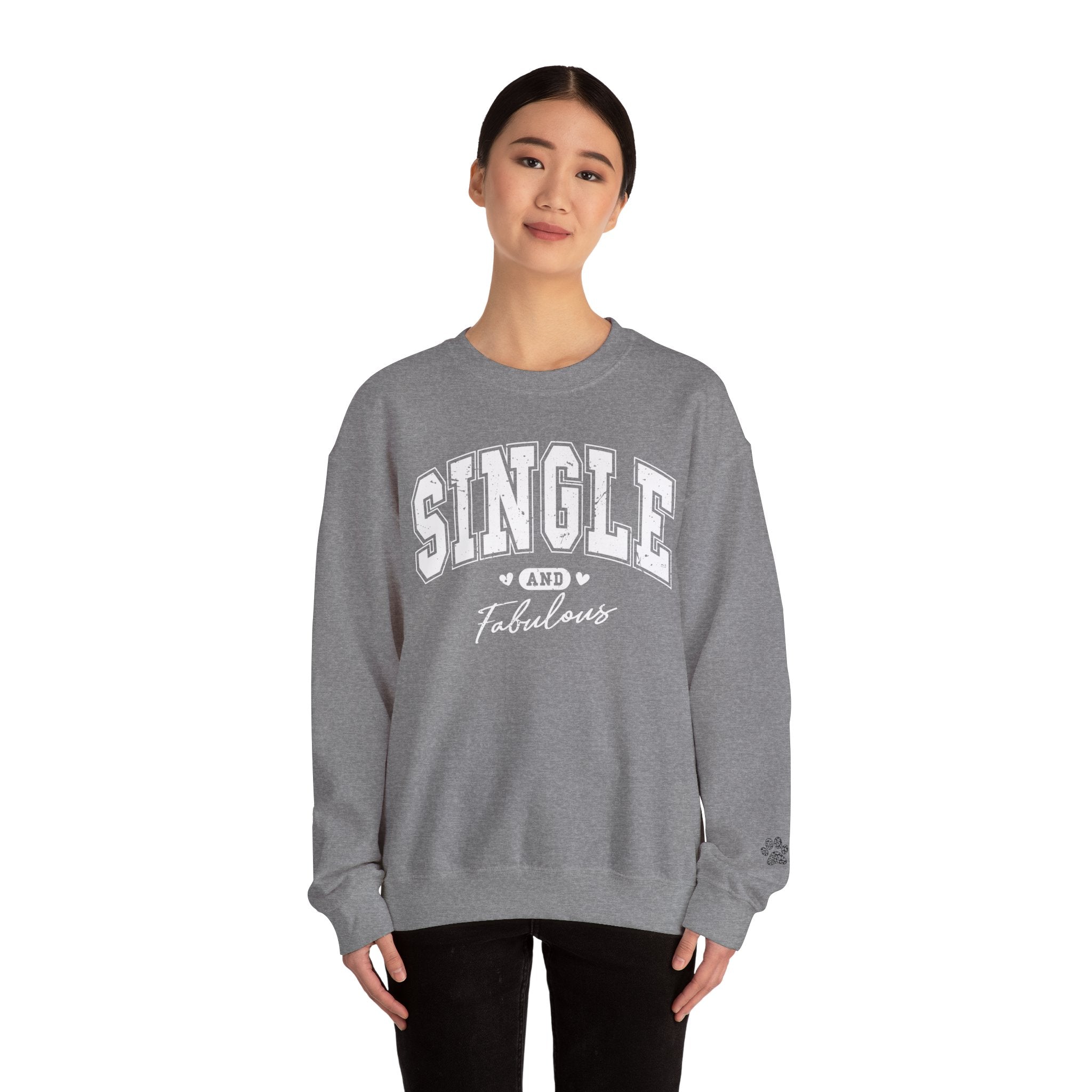 Single and Fabulous - Women's Heavy Blend™ Crewneck Sweatshirt