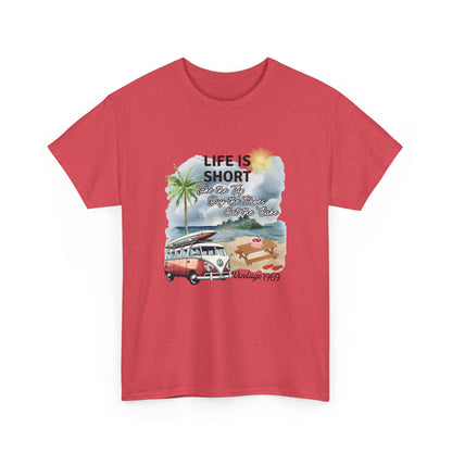 Life is Short - 1969 Unisex Heavy Cotton Tee