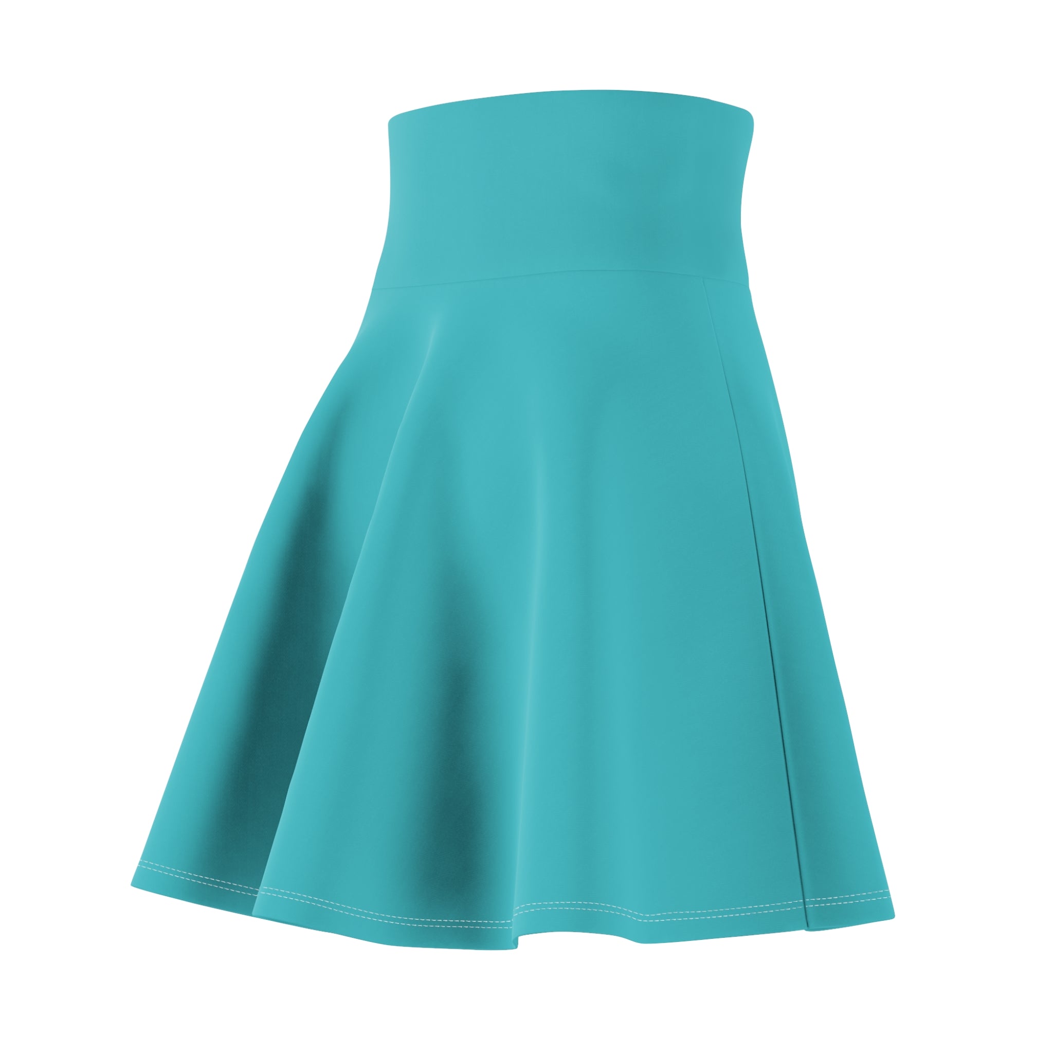 Up-Hearted Tahiti Blue Women's Skater Skirt (AOP)