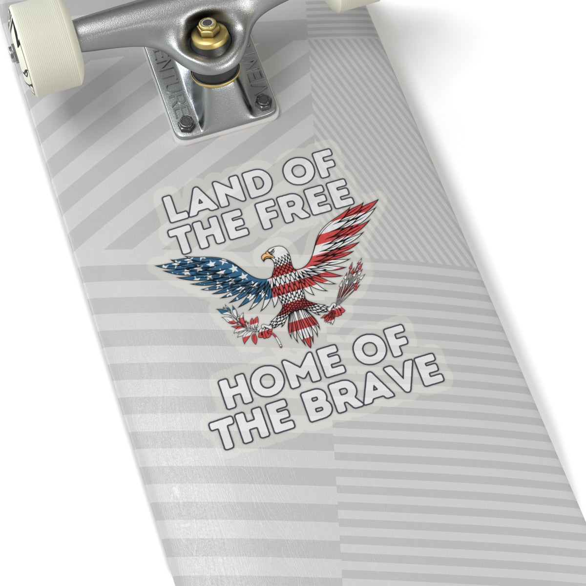 Land of the Free Home of the Brave Kiss-Cut Stickers