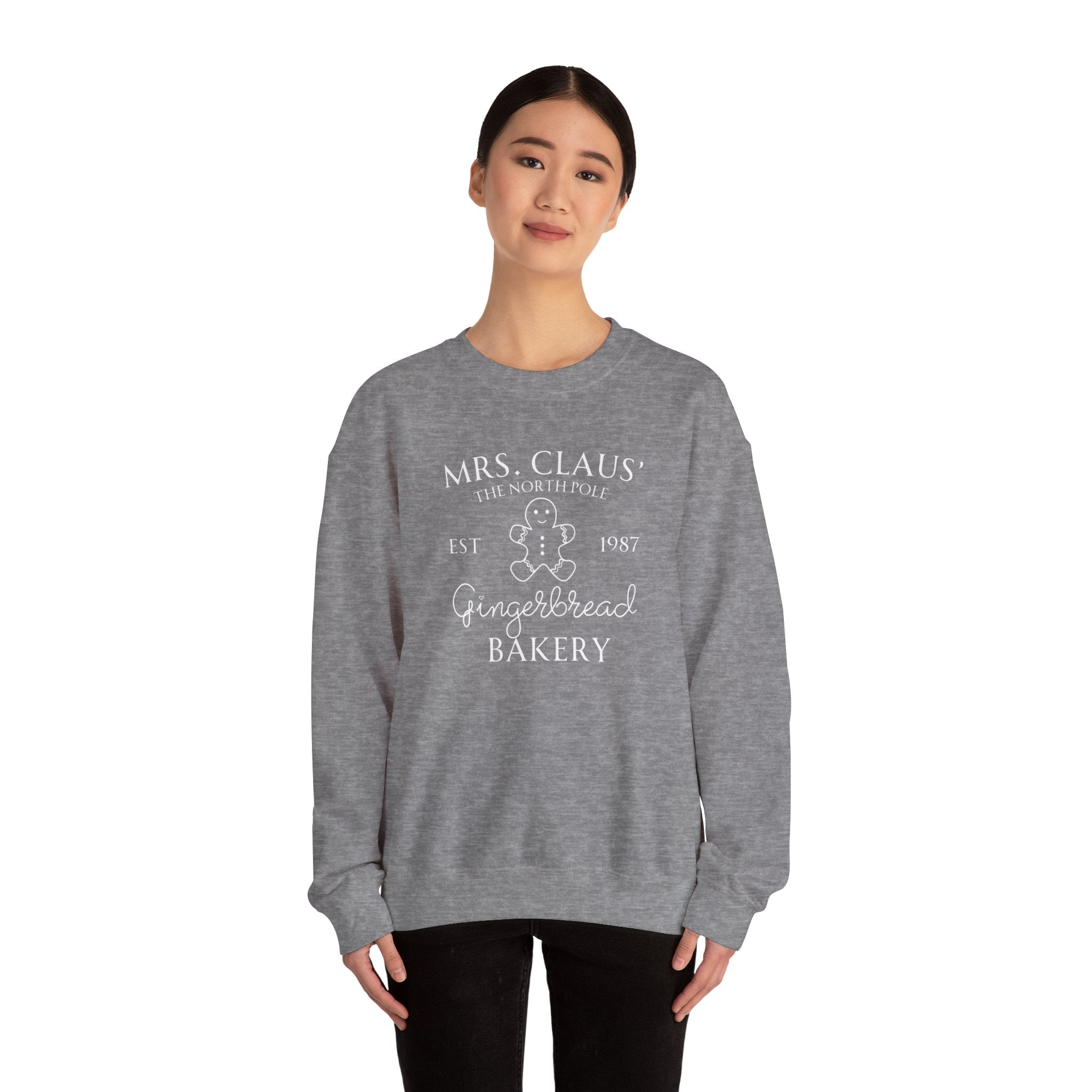 Mrs. Claus' Gingerbread Bakery - Unisex Heavy Blend™ Crewneck Sweatshirt