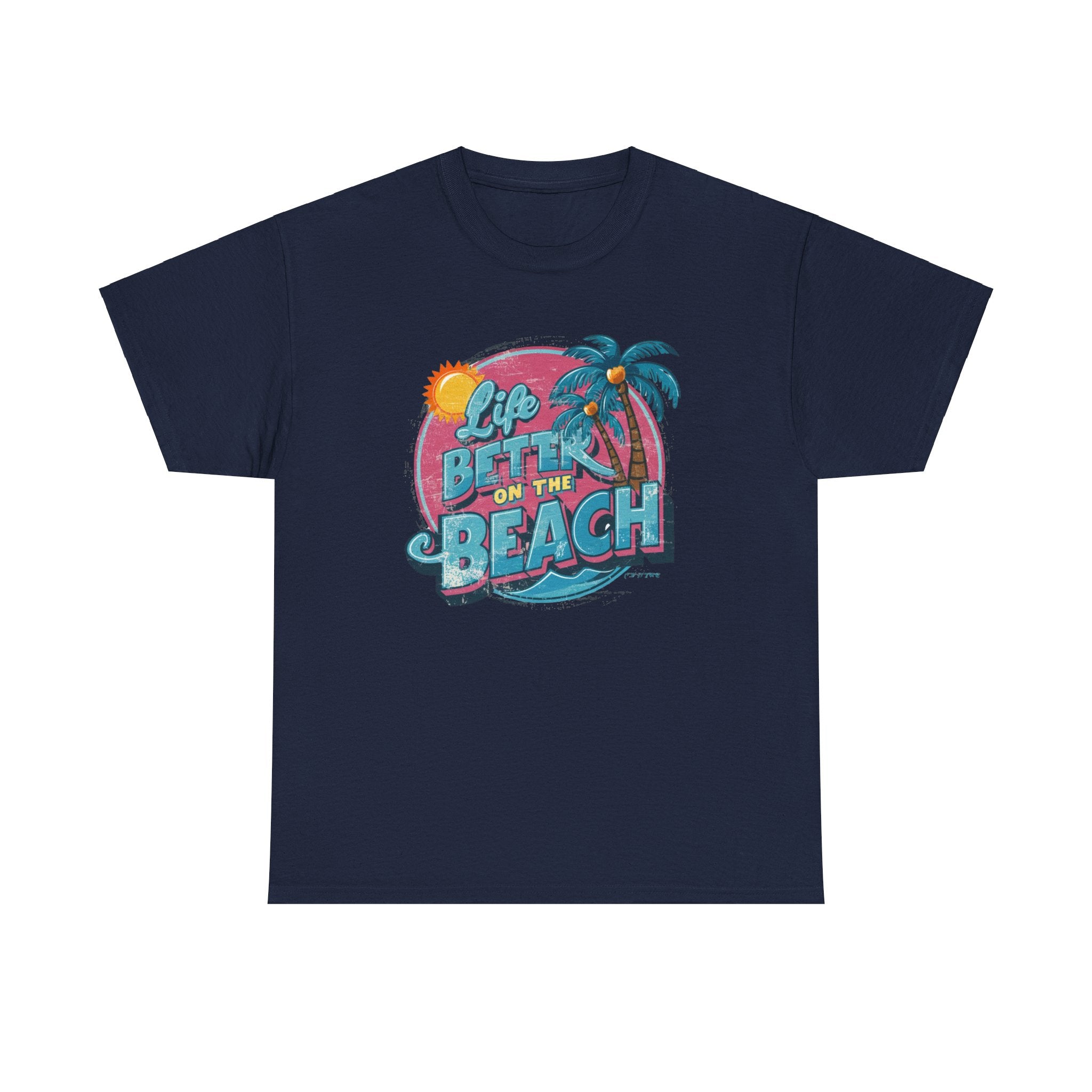 Life is Better at the Beach - Unisex Heavy Cotton Tee - Spruced Roost