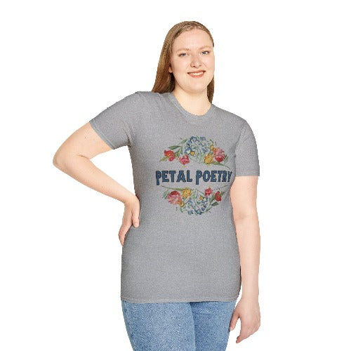 Petal Poetry Unisex Softstyle T-Shirt - S-3XL - Spruced Roost