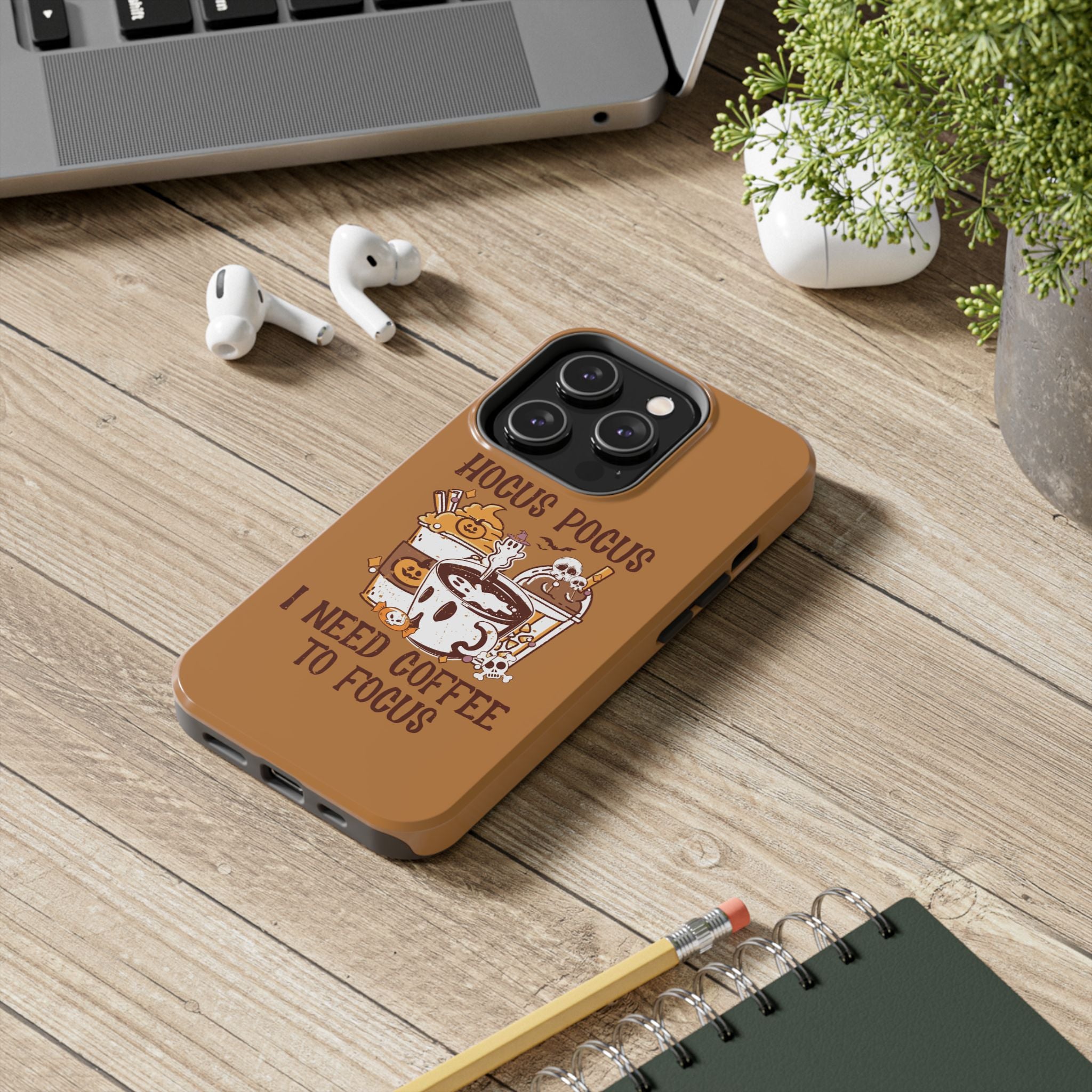 Hocus Pocus Need Coffee to Focus - Tough Case for iPhone 14, 15, 16