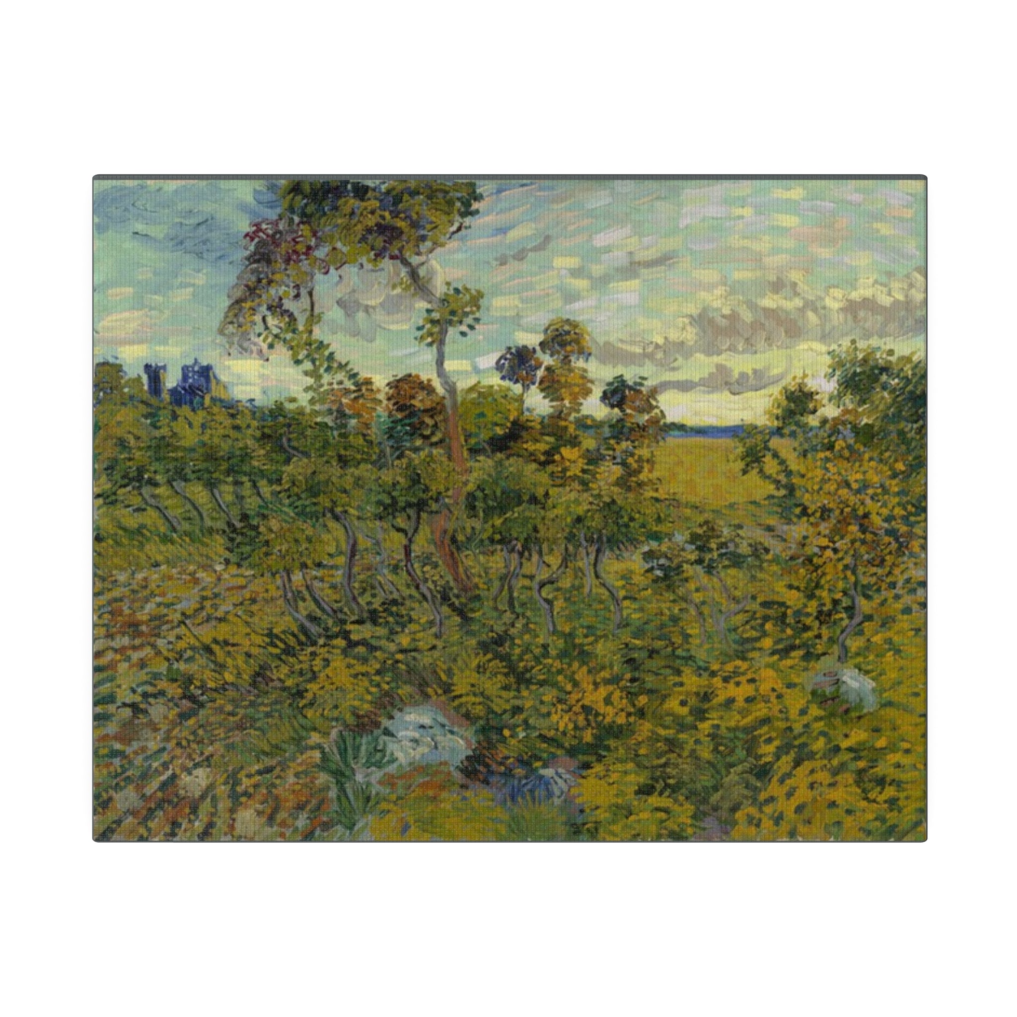 Sunset at Montmajour  Vincent van Gogh - Matte Canvas 0.75" - Spruced Roost