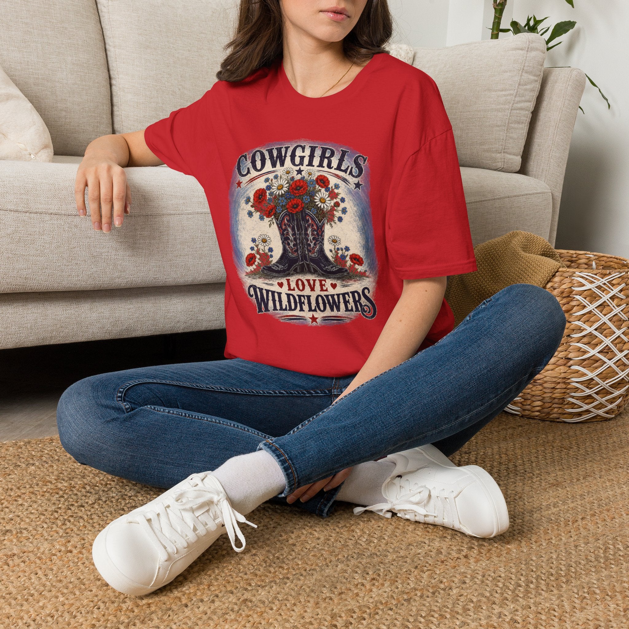 Cowgirls Love Wildflowers - Women's T-shirt