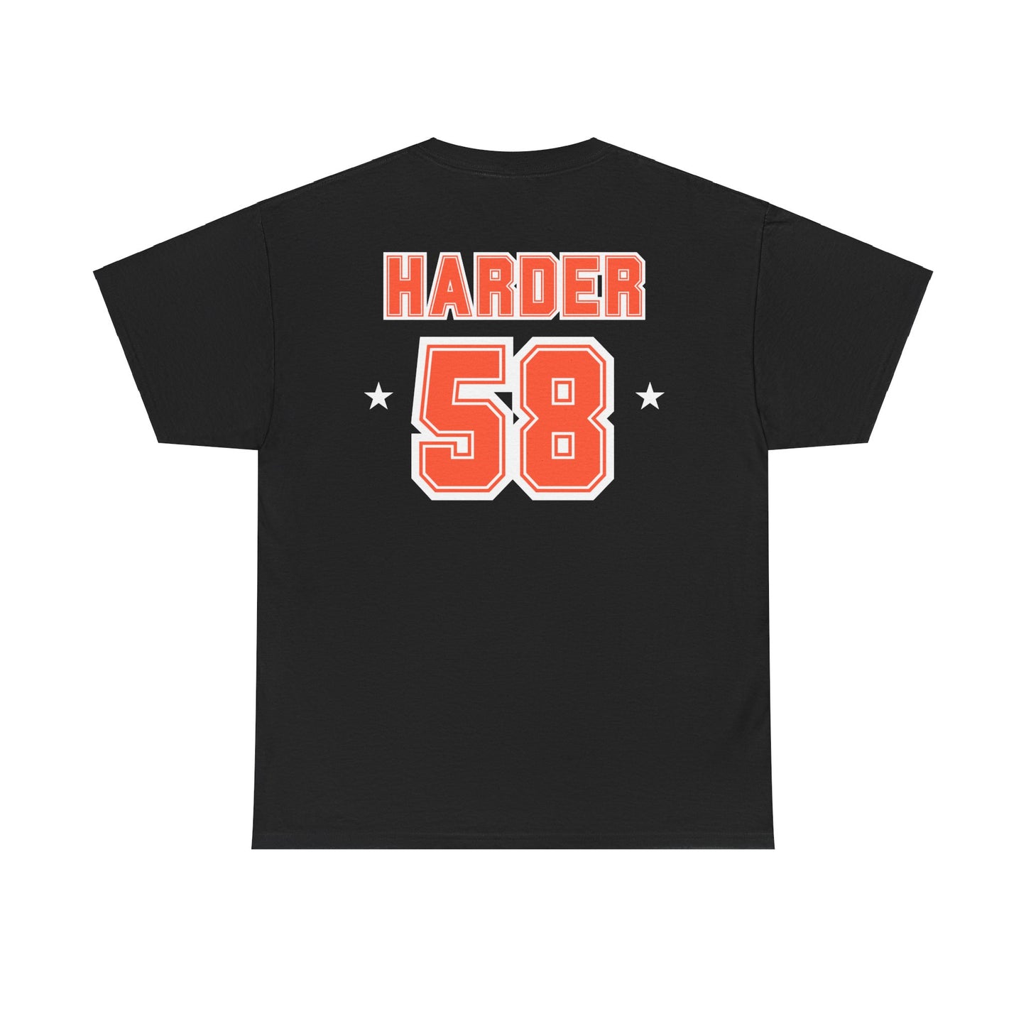 Harder 58 Back Unisex Heavy Cotton Tee *Customizable